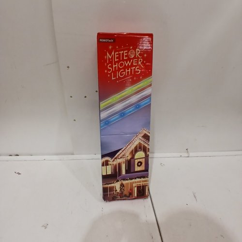 PEMOTECH METEOR SHOWER CHRISTMAS LIGHTS - 16 TUBES WITH 576 LEDS - 50FT - WARM WHITE image 2
