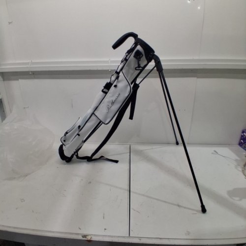 RUTHNISSI LIGHTWEIGHT STANDING GOLD BAG - FITS UP TO 6-7 CLUBS - WHITE / BLACK image 3