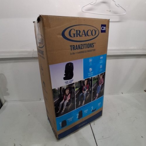 GRACO C20 TRANZITIONS 3-IN-1 HARNESS BOOSTER CAR SEAT - 100LBS MAX/CAP - BLACK (MODEL: 2035724) image 7
