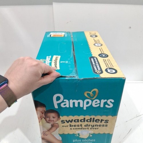 160PK PAMPERS SWADDLERS LEAKPROOF DISPOSABLE DIAPERS - SIZE 1 (8-14LBS) image 3