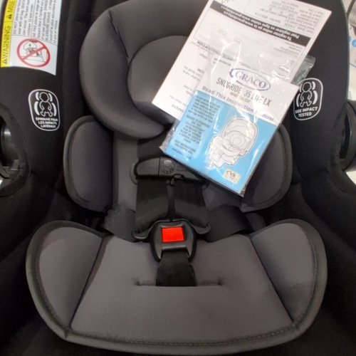 GRACO SNUGRIDE 35 LITE LX INFANT CAR SEAT - 4-35LBS CAPACITY - GOTHAM FASHION BLACK/GREY (MODEL: 2143034) image 4