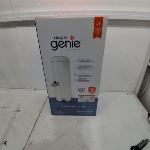 DIAPER GENIE SIGNATURE PAIL EASY ROLL WITH REFILL BAGS - WHITE (MODEL: ‎I000602) image 9