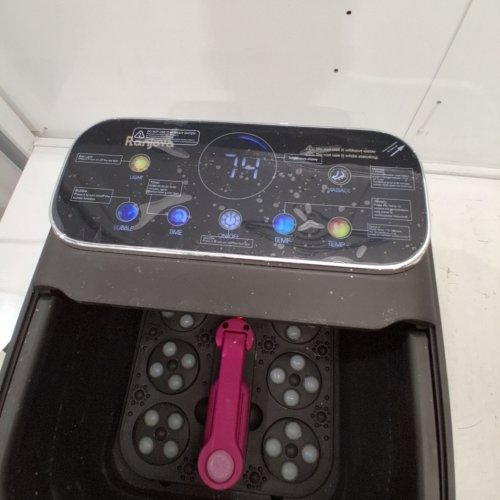 RANJOVA FOOT SPA ELECTRIC ROTARY MASSAGE COLLAPSIBLE FOOT BATH WITH HEAT AND BUBBLES - BLACK/GREY (MODEL: BE-F2200PRORC) image 2