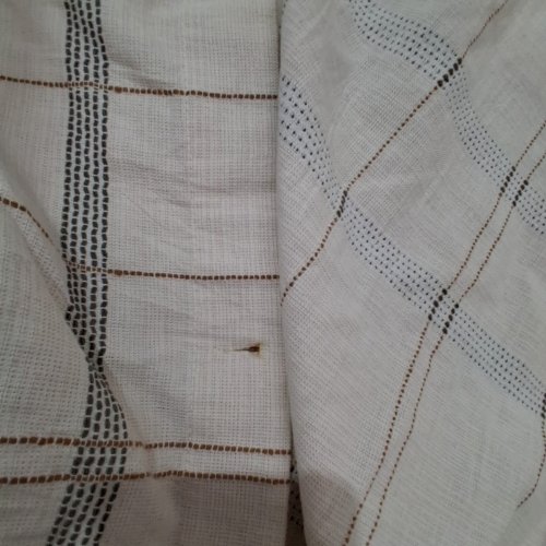 THRESHOLD STANDARD TOP WOVEN DOT SHOWER CURTAIN - 72" X 72" - PLAID image 3