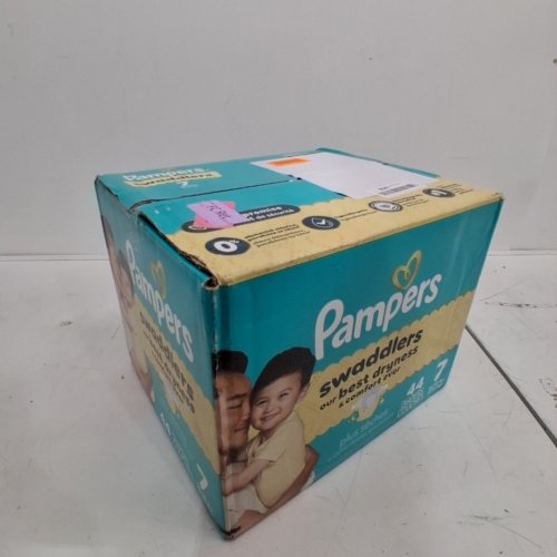 44PK PAMPERS SWADDLERS DIAPERS - SIZE 7 image 2