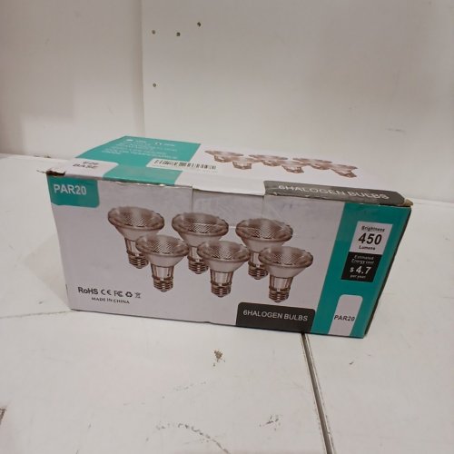 6PK PAR20 HALOGEN LIGHT BULBS - 50W 120 V E26 BASE 450 LM 2800 K - WARM LIGHT image 4