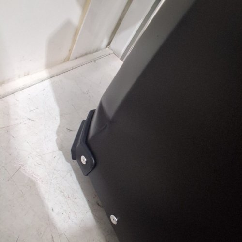 2PC MOTORCYCLE HARD SADDLEBAG BOX SIDE STORAGE CASES WITH KEYS - 38 L CAP - 9" X 17.8" X 14.5" - BLACK/SILVER image 8