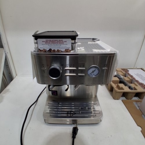 KITCHENAID SEMI AUTOMATIC ESPRESSO MACHINE WITH BURR GRINDER - 2 CUP - STAINLESS STEEL (MODEL: KES6551SX) image 2