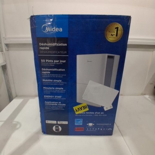 MIDEA EASYDRY DEHUMIDIFIER - 50 PINTS/DAY; 115 V; 8.5A - WHITE (MODEL: MAD50C1AWS-A) image 6