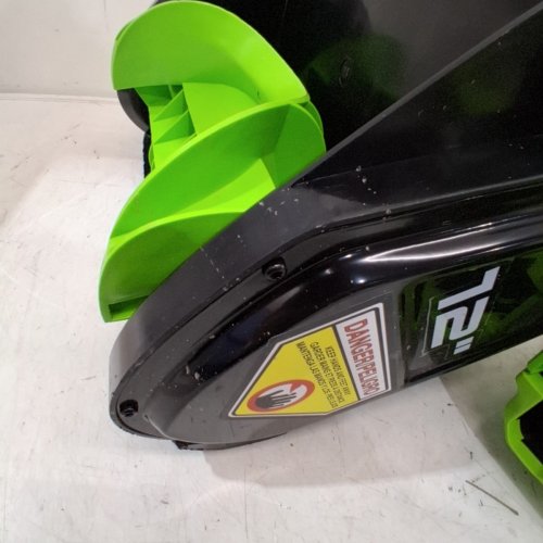 GREENWORKS **TOOL ONLY** PRO BRUSHLESS CORDLESS MOTOR SNOW SHOVEL- 80V MAX POWER - 12" - GREEN (MODEL: GLSS80000/2601202) image 5