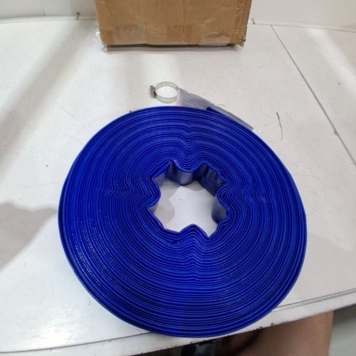 BACKWASH HIGH QUALITY PVC HOSE WITH CLAMPS - 1.5" X 100FT - BLUE (MODEL: TLP04038X100FT01-CE) image 2