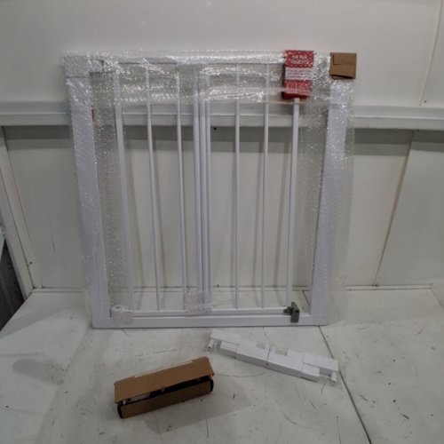 SAFETY FIRST ADJUSTABLE EASY INSTALL AND WALK THROUGH BABY SAFETY GATE - 29"-38" X 28" - WHITE (MODEL: GA099CWHO1ZY) image 2