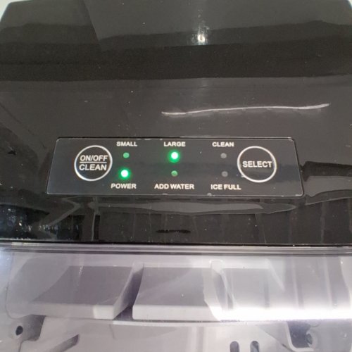 COUNTERTOP ICE MAKER WITH HANDLE AND SCOOP - 26LB - BLACK (MODEL: WBJ-10A) image 2