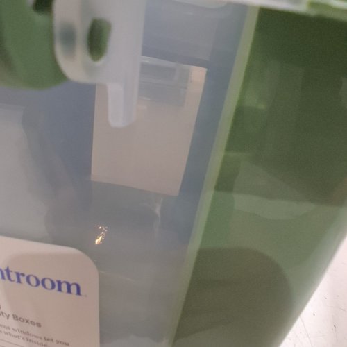 2PK BRIGHTROOM LATCHING VERSATILITY STORAGE BOXES - SMALL; 14 5/8" X 10 5/8" X 7 3/4" - GREEN image 3