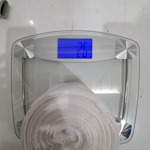 TAYLOR GLASS DIGITAL SCALE WITH WEIGHT TRACKING - 400LBS CAP - CLEAR (MODEL: 2737817) image 2
