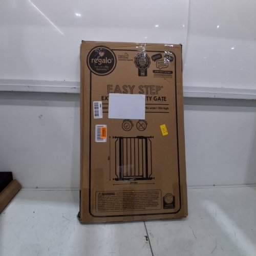 REGALO EASY STEP EXTRA WIDE SAFETY GATE - 29-49" X 30" - BLACK (MODEL: 1164 EB DS) image 3