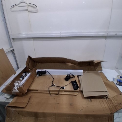 ADJUSTABLE HEIGHT ELECTRIC STANDING DESK WITH 3-DRAWER CABINET - 47" - NATURAL image 4