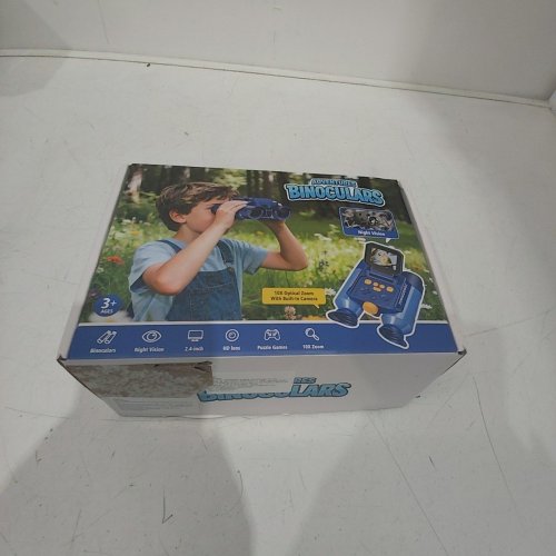 AHALFCIT DIGITAL NIGH VISION KIDS BINOCULARS WITH BUILT-IN CAMERA - 2.4" SCREEN; 10X ZOOM - GREEN AND BLUE image 5