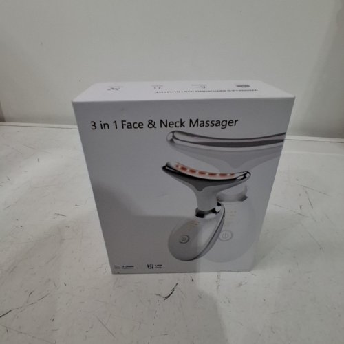 YOURMATE 3-IN-1 RED LIGHT THERAPY FACE AND NECK MASSAGER - WHITE/SILVER (MODEL: 111226/ES-1081) image 4