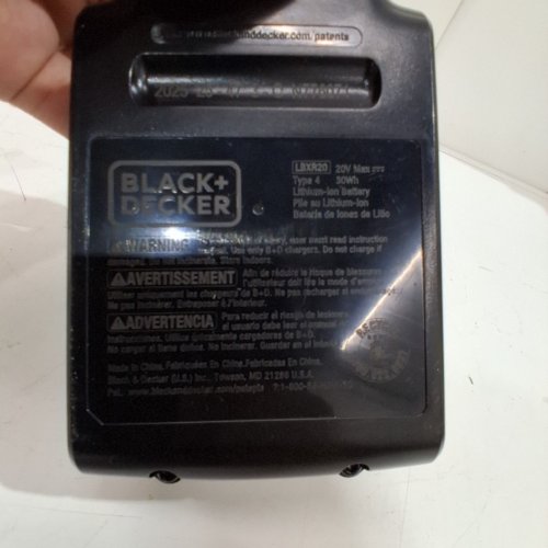 BLACK+DECKER 20V MAX* RECHARGEABLE BATTERY - BLACK/ORANGE (MODEL: LBXR20) image 3