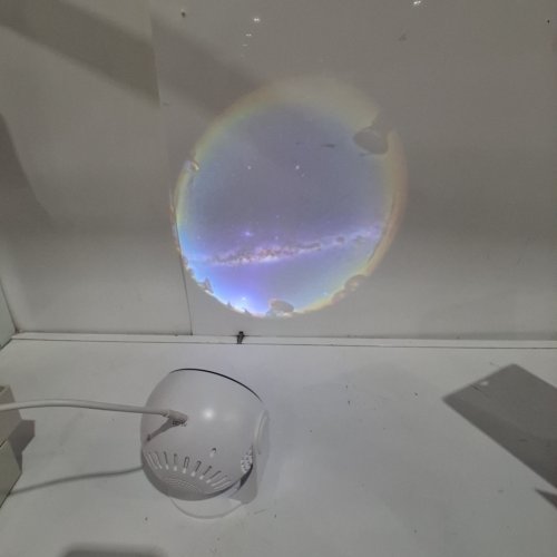 GALAXY LIGHT PROJECTOR - INCLUDES 12 DISKS - WHITE (MODEL: BL-DQY02) image 2