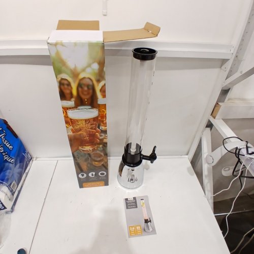 MESA INSPIRED LIVING BEVERAGE TOWER WITH REMOVABLE ICE TUBE - 2.6L - CLEAR (MODEL: 1981256) image 2
