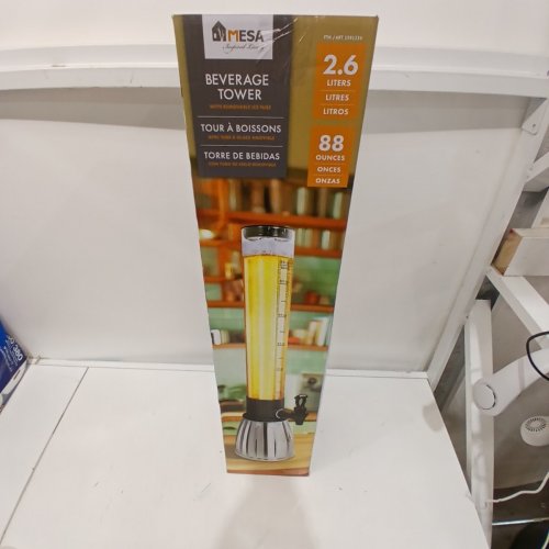 MESA INSPIRED LIVING BEVERAGE TOWER WITH REMOVABLE ICE TUBE - 2.6L - CLEAR (MODEL: 1981256) image 4