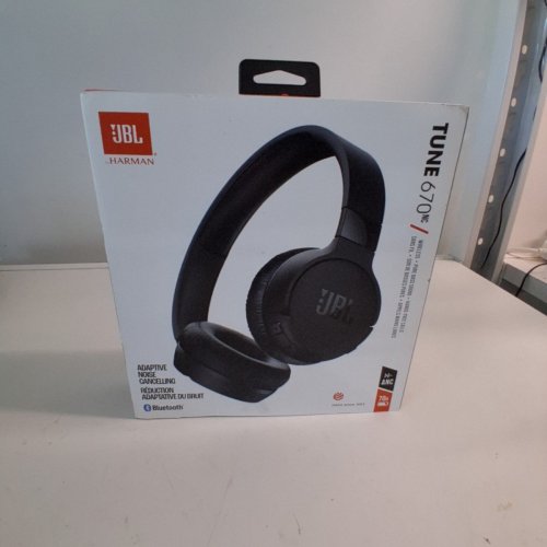 JBL TUNE 670NC BLUETOOTH WIRELESS HEADPHONES WITH ADAPTIVE NOISE CANCELLING AND HANDS-FREE CALLS - BLACK (MODEL: JBLT670NCBLUAM) image 4