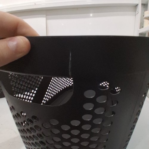 2PK MINDREADER VENTILATED LIGHTWEIGHT LAUNDRY BASKETS - 40L - BLACK image 4