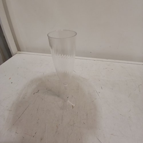 40PK TOSNAIL PLASTIC CHAMPAGNE FLUTE GLASSES - CLEAR image 2