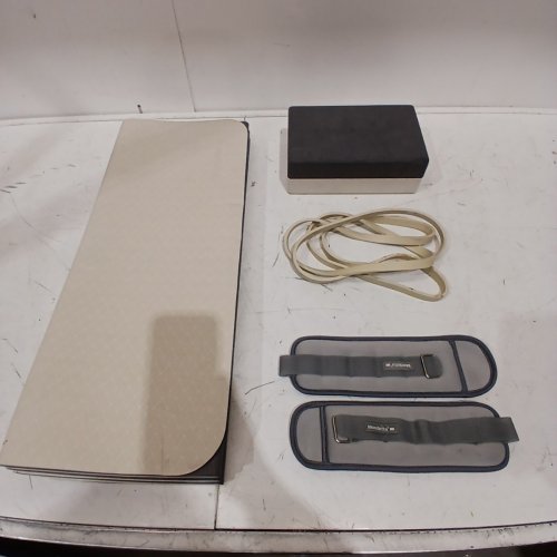 5PC MONDETTA THE YOGA/PILATES HOME SET - BIEGE/GREY image 2