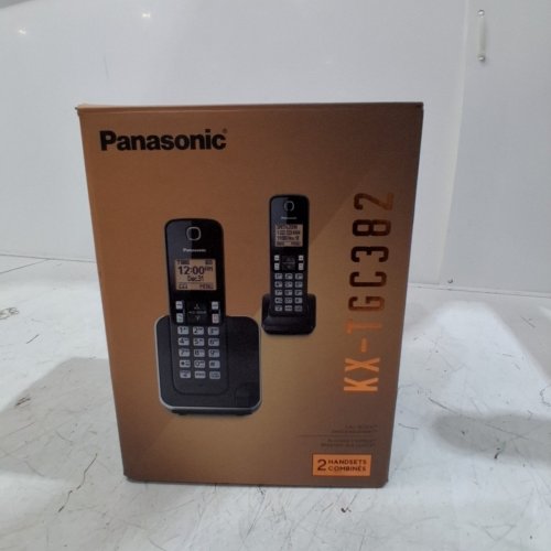 2PK PANASONIC DIGITAL CORDLESS PHONE CALL BLOCK NIGHT MODE - BLACK (MODEL: KX-TGC382C) image 5