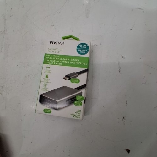 VIVITAR USB-C TO 4K HDMI AND MICRO SD/FULL SD READER/ADAPTER - SILVER - (MODEL: VIVRW7203-NOC-FR) image 3