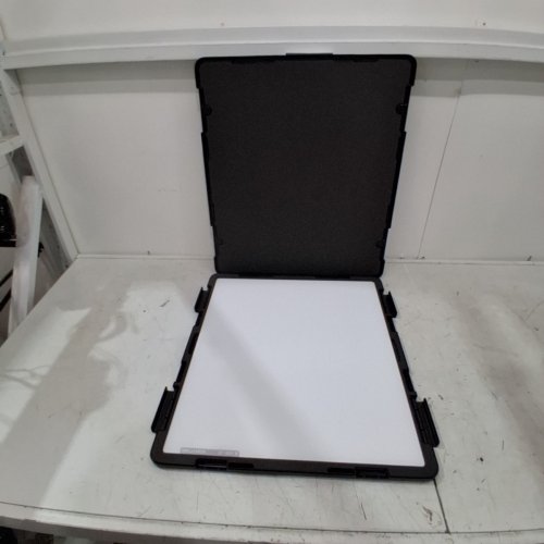 WALLHACK GLASS GAMING MOUSE PAD WITH CARRY CASE & SPEED SURFACE, SMOOTH LOW-FRICTION GLIDE, TEMPERED GLASS & ERGONOMIC LOW PROFILE - 17.3" X 17.3" - WHITE (MODEL: SP-005) image 2