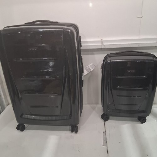 2PC SAMSONITE WINFIELD 2 FASHION SPINNER LUGGAGE SET WITH TSA LOCKS - CHECKED & CARRY-ON - BRUSHED ANTHRACITE (MODEL: 151257-2849) image 5
