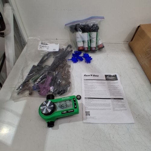 RAIN BIRD IN-GROUND AUTOMATIC SPRINKLER SYSTEM KIT - 125FT HOSE - BLACK (MODEL: 32ETI-ECOM) image 3