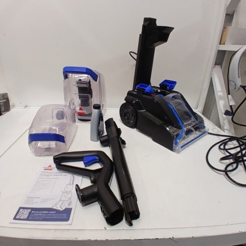 BISSELL POWERCLEAN TURBOBRUSH PET UPRIGHT CARPET CLEANER, POWERFUL & LIGHTWEIGHT - 120V - BLUE - (MODEL:3939C) image 3