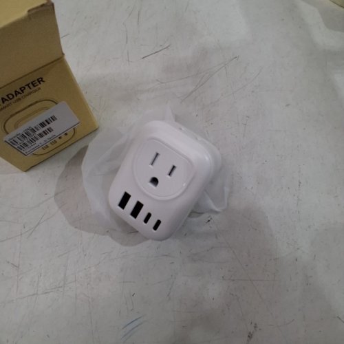 VYLEE TRAVEL PLUG ADAPTER FOR EUROPE - 2 AC OUTLETS, 2 USB-C, 2 USB PORTS - WHITE image 2
