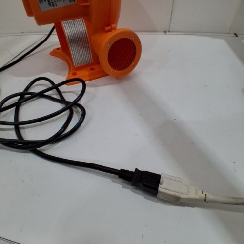 INFLATABLE AIR BLOWER PUMP FOR BOUNCE HOUSES, INFLATABLE CASTLES, WATERSLIDES & OUTDOOR INFLATABLES – HEAVY-DUTY ELECTRIC PUMP BLOWER WITH POWER CORD - 450W - ORANGE (MODEL: QS-4L) image 2