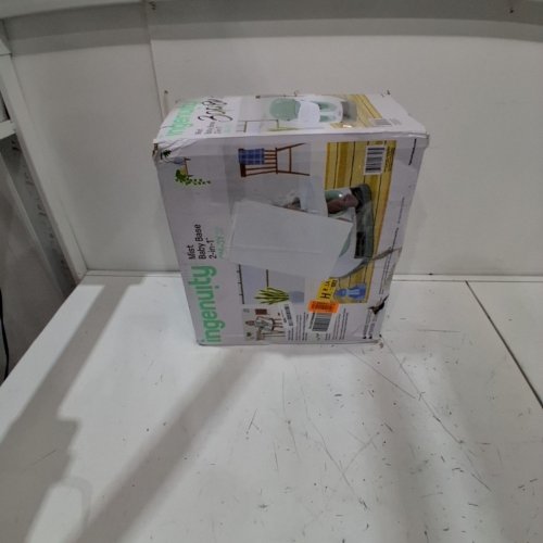 INGENUITY BABY BASE 2-IN-1 BOOSTER FEEDING & FLOOR SEAT WITH SELF-STORING TRAY - 33LBS CAPACITY - MIST GREEN/WHITE (MODEL: ‎16728-WW) image 3