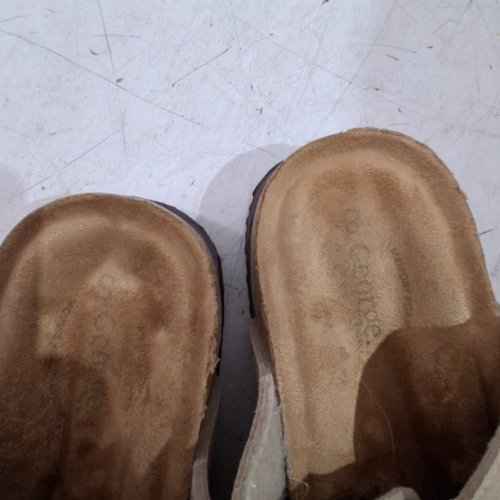 MEN'S GEORGE SUEDE BUCKLE CLOG SHOES - 8 - BEIGE image 5