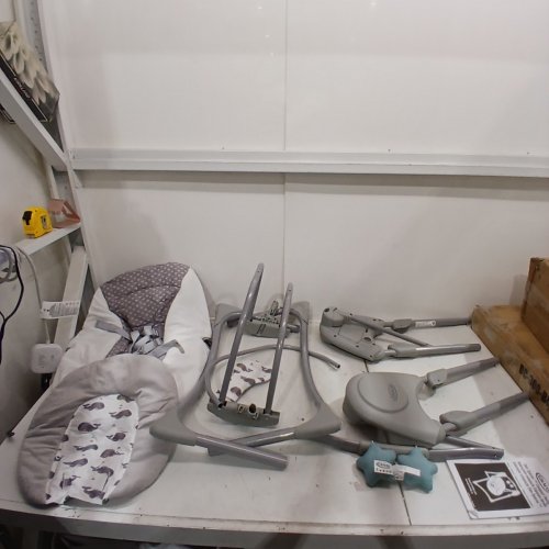 GRACCO SLIM SPACES COMPACT BABY SWING FOR NEW BORN AND INFANTS - 5.5LBS - 25LBS - HUMPHRY GREY (MODEL: 2143049) image 3