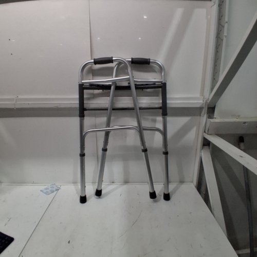 BIOS LIVING FOLDING WALKER - ADJUSTABLE HEIGHT: 32” - 38.5" - 300LBS MAX - SILVER (MODEL: BD770) image 2