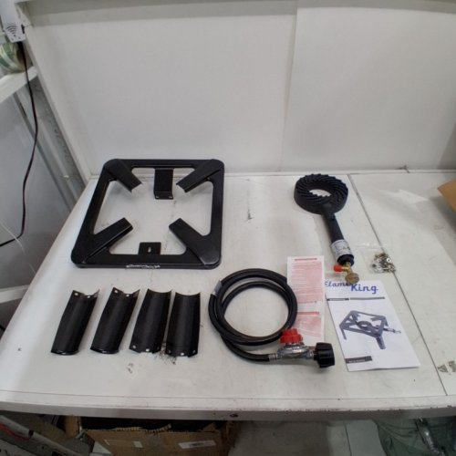 FLAME KING HEAVY DUTY SINGLE PROPANE BURNER- 120,000 BTU/0-20 PSI (MODEL: FK-4P-01E) image 2