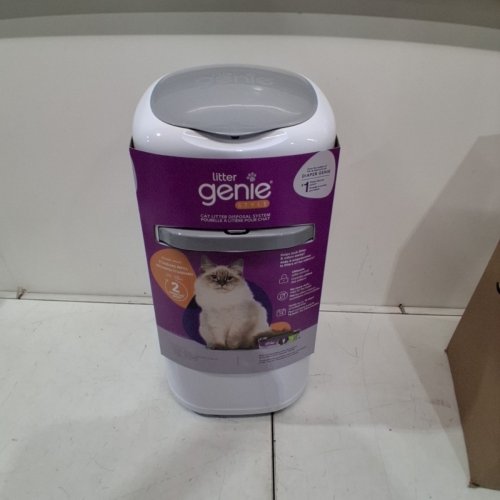 LITTER GENIE STANDARD PAIL WITH SCOOP AND HOLDER - 17" - WHITE/GREY (MODEL: 1000710) image 2