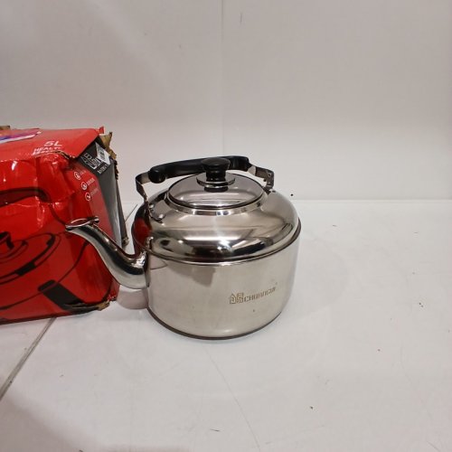 CHUANGYI STAINLESS STEEL WHISTLING TEA POT KETTLE FOR BOILING WATER - 5L - SILVER image 2