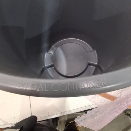 SPARTA BRONCO ROUND GARBAGE BIN - 20 GAL - GREY image 4