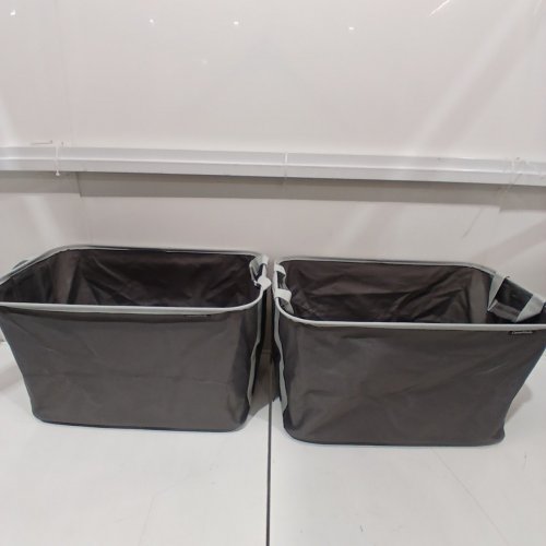 2PK CLEVERMADE COLLAPSIBLE LAUNDRY BASKET - 60L - ASH GREY image 2