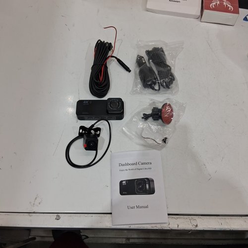 VIIDURE WIFI 4K DUAL FRONT DASH CAM & REAR VIEW CAMERA - BLACK image 2