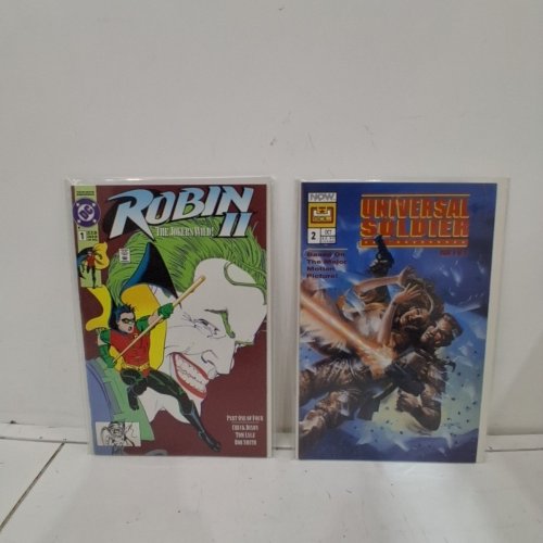 4 ASSTD DC, VALIANT, AND NOW COMIC BOOKS - UNIVERSAL SOLDIER #2, ROBIN II THE JOKER'S WILD #1, SHOWCASE 93 #10, SHADOW MAN #20 - VARIOUS AUTHORS image 3